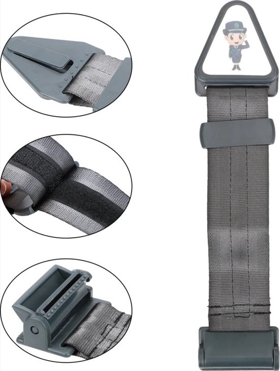 *** Gordelgeleider beschermer, kussen, clip en versteller in één - Voor een afgestelde autogordel - van Heble® *** — afbeelding 2