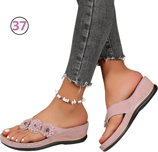 Teenslippers Stof Livano Comfortabele Slippers Badslippers