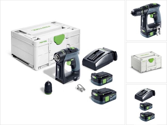 Festool CXS 12 2,5-Plus Accu Schroefboormachine 12V 2.5Ah in Systainer - 576864