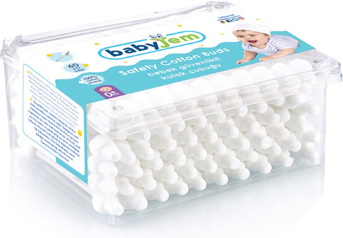 Babyjem Baby Wattenstaafjes 60 stk.