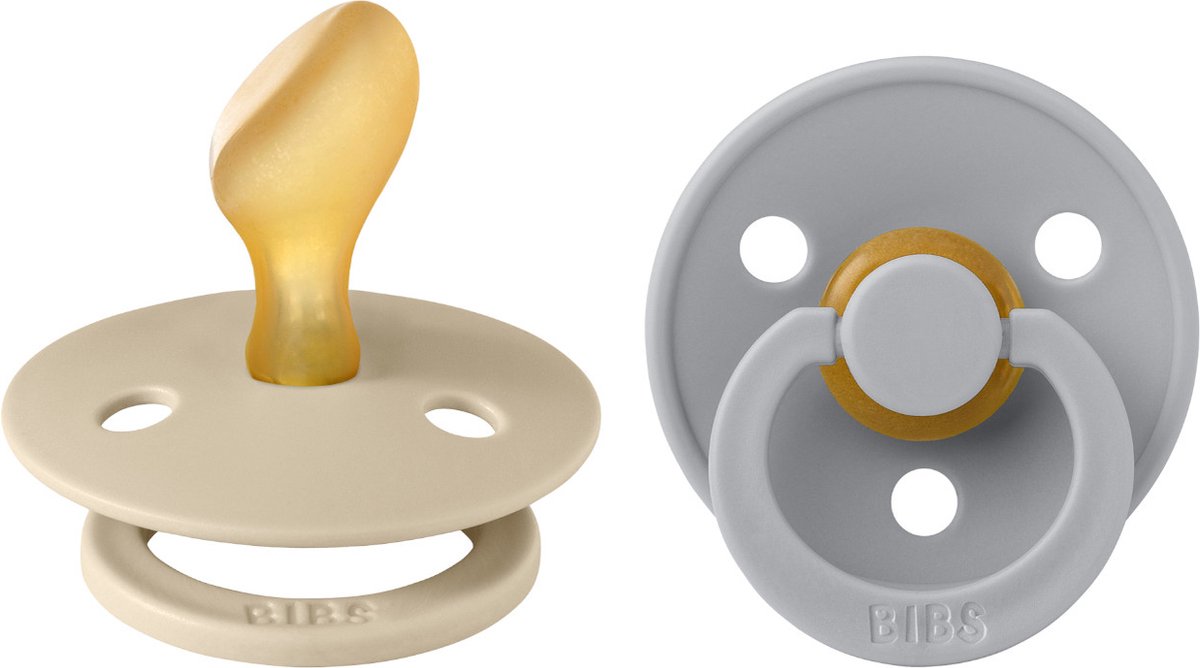 Goedkoopste BIBS - Colour Fopspeen - Anatomisch - Maat 2 - Vanilla/Cloud - Duopack