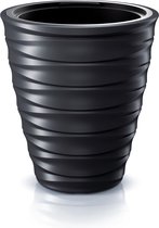 Prosperplast - Pot de fleurs Freze avec insert - Plastique rond anti-gel résistant aux UV Ø299mm (Anthracite)
