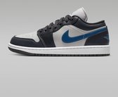 Nike Air Jordan 1 Low - Sneakers - Unisex - Maat 39 - "Industrial Blue" - Donkblauw/Grijs/Wit