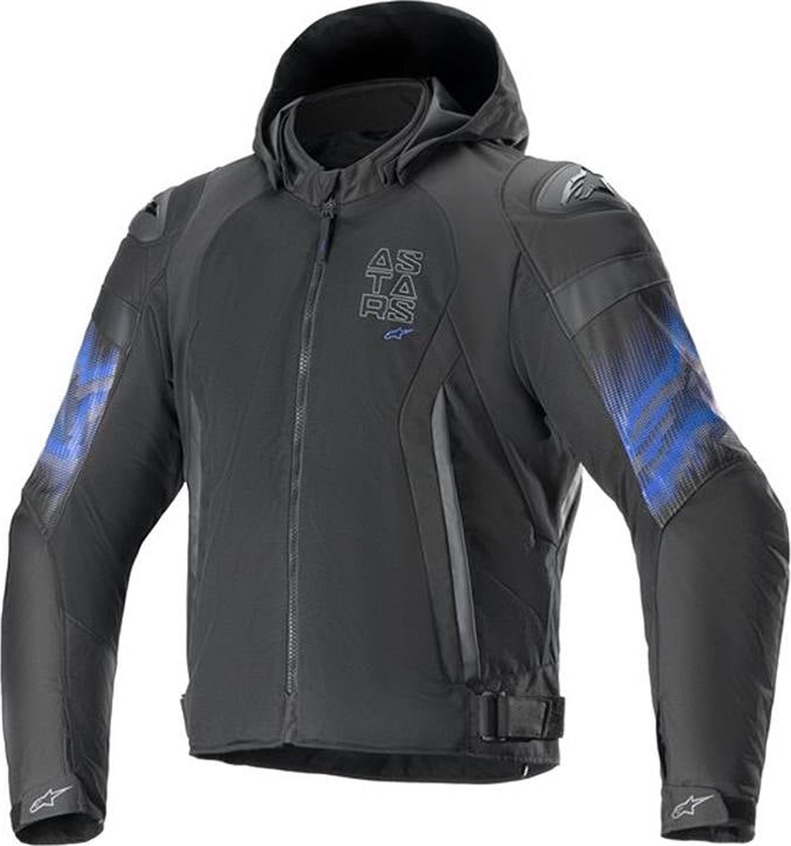 Alpinestars Zaca Air Venom WP Jas Zwart Electric Blauw - Jas