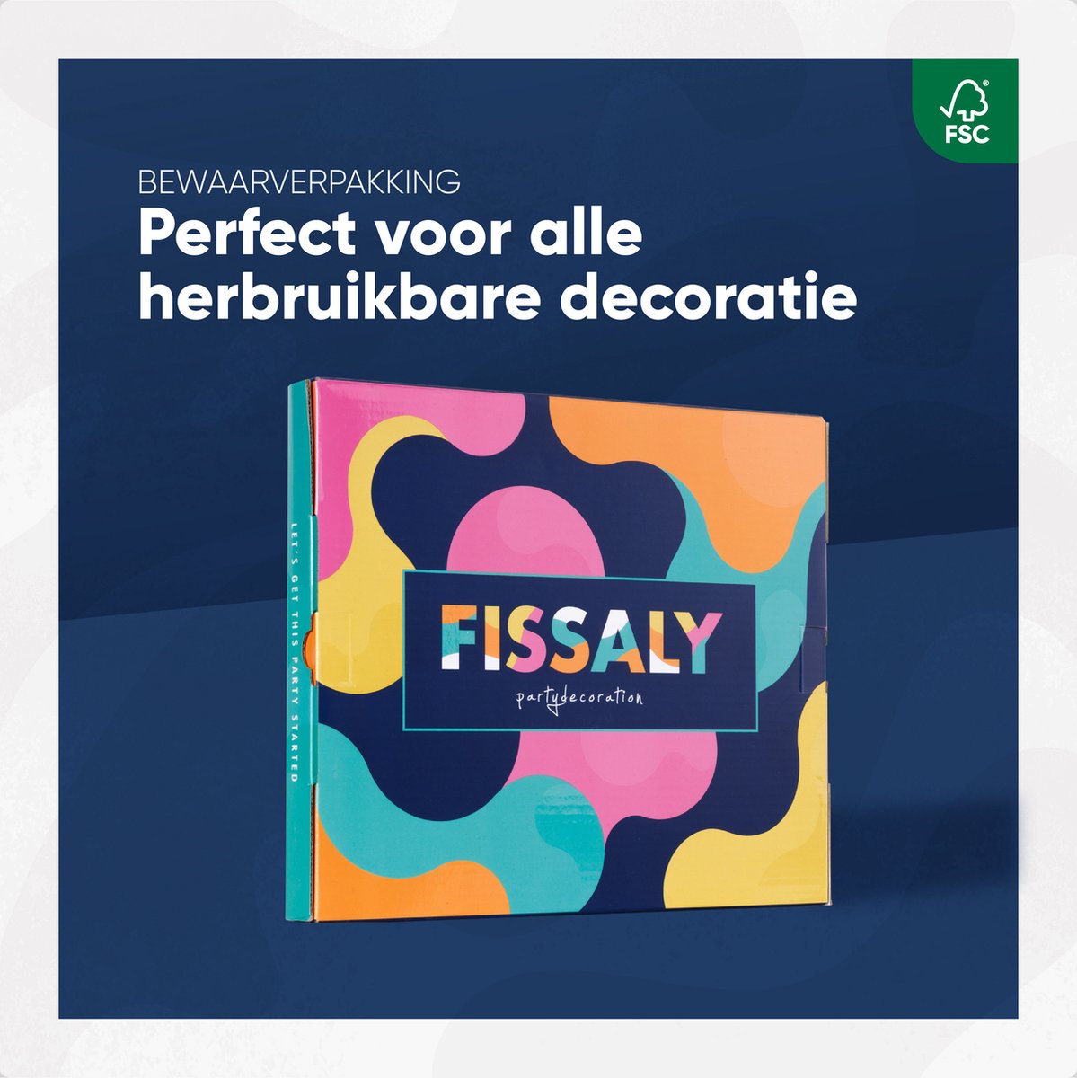 Fissaly Verjaardag Slinger Wit & Goud met Papieren Confetti Ballonnen – Decoratie – Happy Birthday - Letterslinger — afbeelding 8