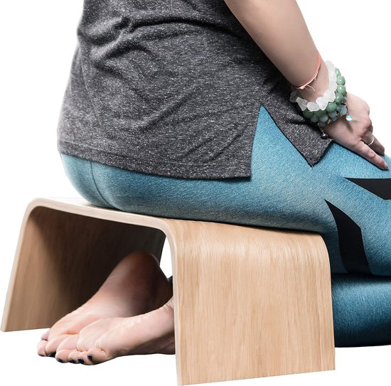 Bodhi Lhasa Meditatiebank, weegvoet, yogabruk van hout