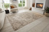 Flycarpets Terrain Designer Laagpolig vloerkleed - Crème / Bruin - 120x170 cm