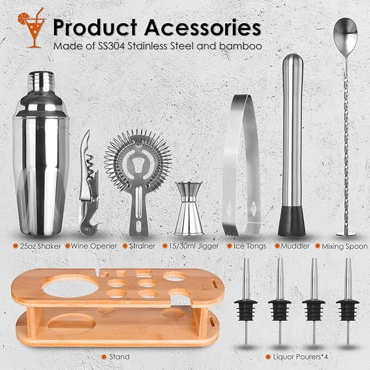cocktailshaker set - Premium cocktailshakerset,