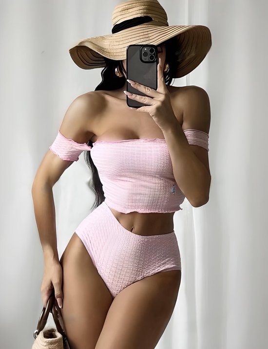 Sexy Roze bikini | Bikini voor dames | 2-delige bikini set | Maat L