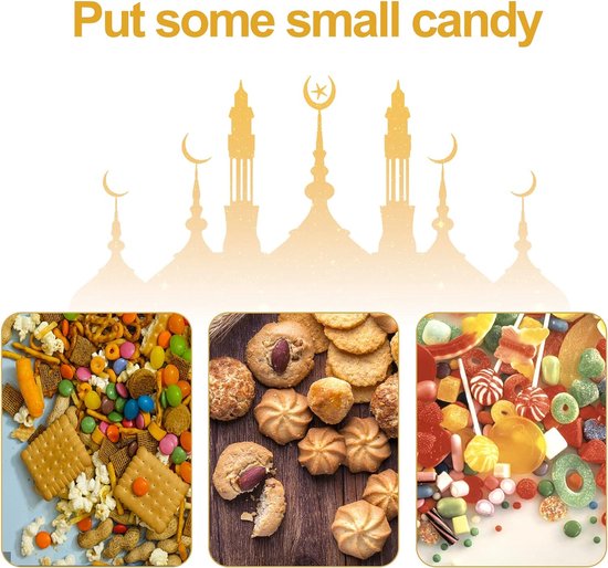 Eid Mubarak traktatiedoosjes 30 stuks, Ramadan geschenkdozen voor