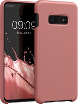 kwmobile telefoonhoesje geschikt voor Samsung Galaxy S10e - Hoesje met siliconen coating - Smartphone case in winter roze