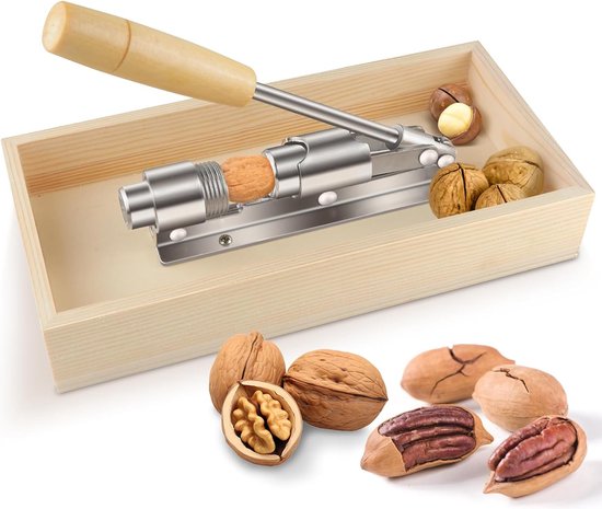 Casse-noix Métal 3 Trous – Pour Noix, Noisettes, Amandes, Pistaches – Environ 17 Cm, Design Ergonomique