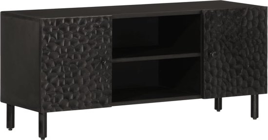 vidaXL-Tv-meubel-105x33x46-cm-massief-mangohout-zwart