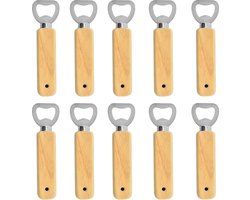 Flesopener hout 10 stuks bieropeners houten handvat draagbare flesopener lege geschenken voor mannen, flesopener, grappig Vaderdagcadeau, bier voor Valentijnsdag, verjaardag, cadeau man Flesopener hout 10 stuks bieropeners houten handvat draagbare flesopener lege geschenken voor mannen, flesopener, grappig Vaderdagcadeau, bier voor Valentijnsdag, verjaardag, cadeau man