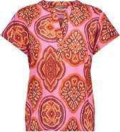 Geisha T-shirt Kleurrijke Top 33320 20 Pink/red Combi Dames Maat - S