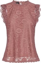 Pieces Top Pcolline Sl Lace Top Noos Bc 17120454 Canyon Rose Dames Maat - XL