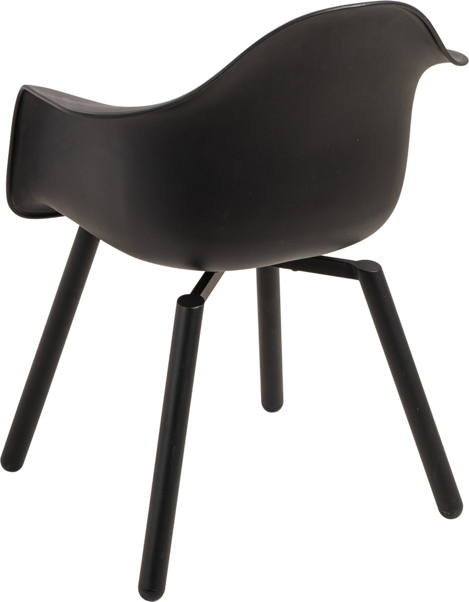 Lesli Living Chaise de jardin Montreux noir/noir