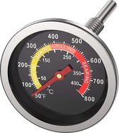 Barbecue thermometer -temperatuurmeter voor bbq BBQ-thermometer met 4 zichtbare gekleurde zones - Duurzame en hittebestendige -grillthermometer voor verschillende soorten grills-2.36"