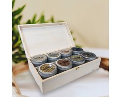 Thee Cadeau - THEEKIST 16 BLIKJES - GEVULD MET TEA BAR THEE -
