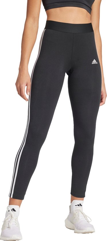 Foto: Adidas sportswear loungewear essentials 3 stripes legging dames zwart m kort