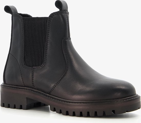 Groot leren jongens Chelsea boots zwart - Maat 31