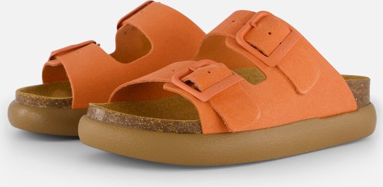 Scholl Noelle Chunky Sandalen oranje Suede - Dames - Maat 37