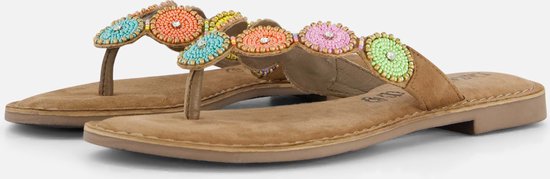 Lazamani Luna Suede Dames Slippers Multi