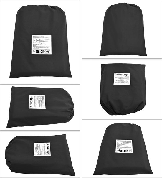 YMHPRIDE Lot De 3 Housses De Table à Bière Blanches Imperméables 220x50x35 Cm