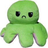 Jumada's - Octopus knuffel - knuffel - groen naar lichtroze