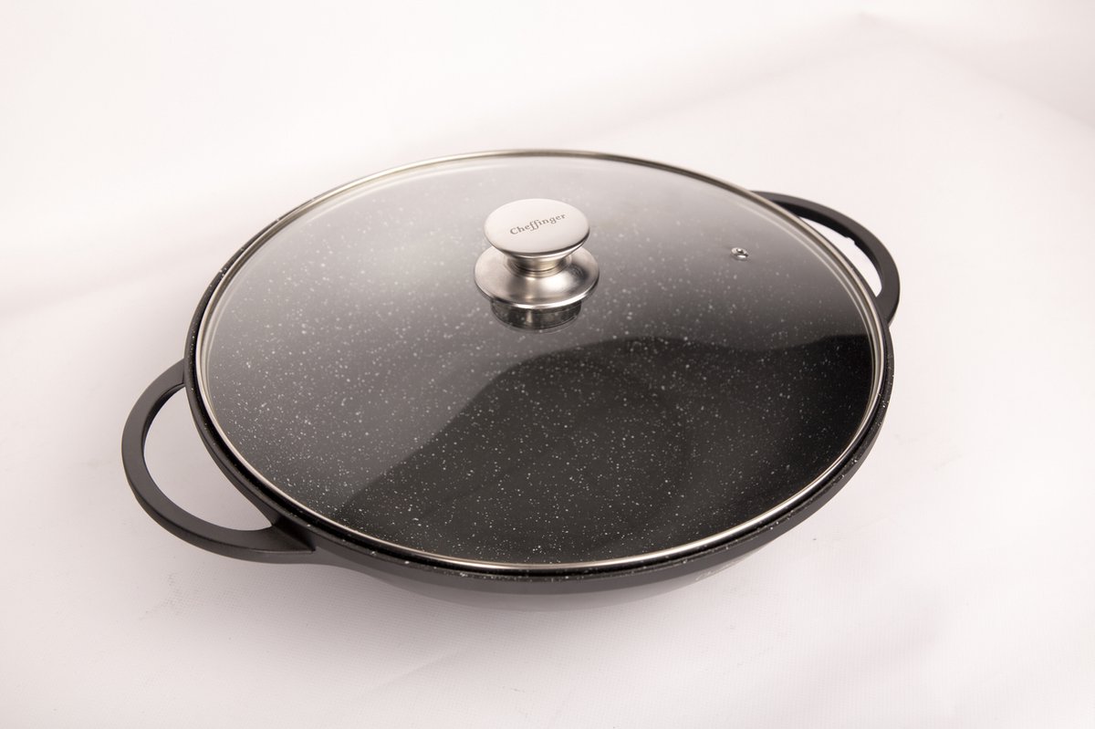 Cheffinger Cheffinger XL Wokpan met Deksel - afbeelding 2