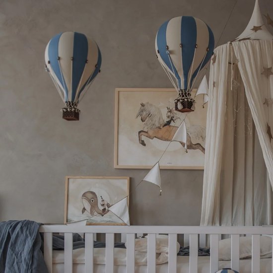 Super Balloon Luchtballon - beige en donkerblauw — afbeelding 4