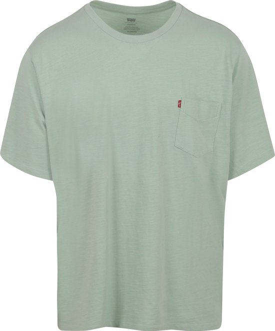 Levi's - T-shirt Big & Tall Original Aqua Groen - Heren - Maat 3XL - Regular-fit