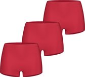 Ten Cate Secrets Short - 3-pack - Rood - Maat XL - Naadloos ondergoed Dames