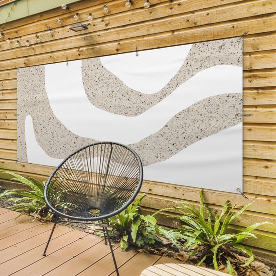 Affiche de clôture Abstrait - Glitter - Design - 200x100 cm - Toile de jardin