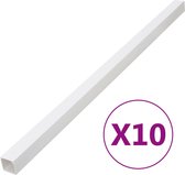 vidaXL - Kabelgoot - 40x25 - mm - 10 - m - PVC