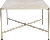 Table basse Carrée - Métal beige - 40x40x50cm - Giga Meubel