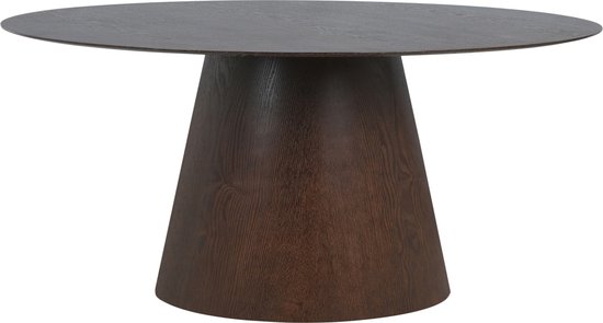 Table à manger nordique House Bolton noyer ovale 90x160x75cm