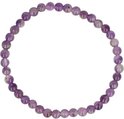 Armband van kleine, paarse amethistkralen.