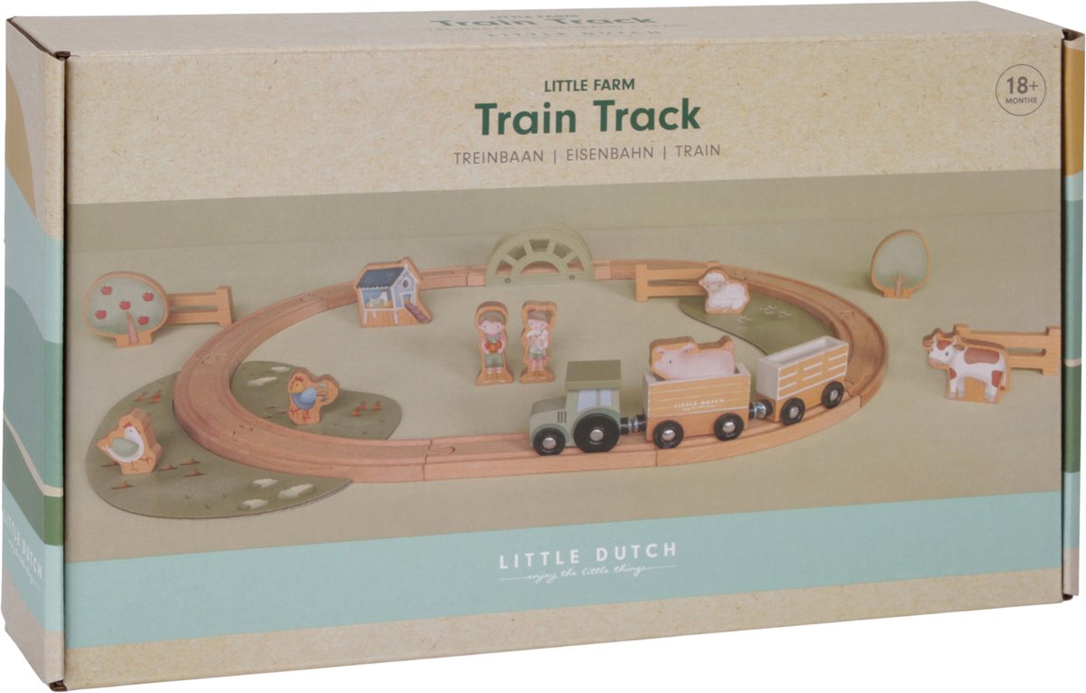 Little Dutch - Treinset FSC - Little Farm — afbeelding 6