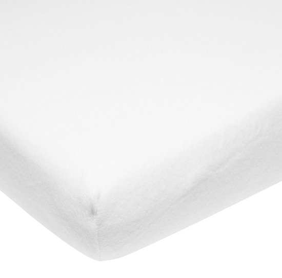 Foto: Meyco baby uni molton stretch hoeslaken co sleeper white 50x90cm