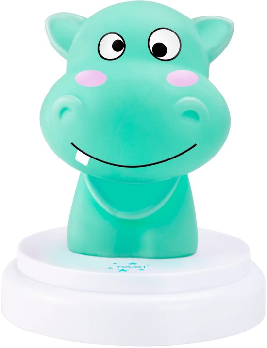 Alecto SILLY HIPPO - LED Nachtlampje - Nijlpaard - Blauw