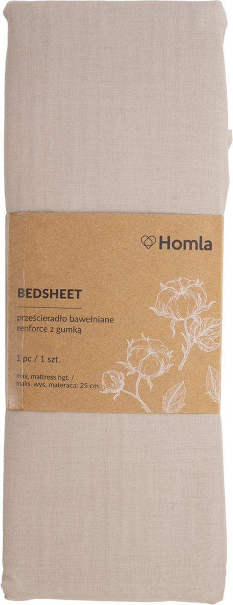 Homla Laken - Renforce Beige - 140x200 cm - 855295