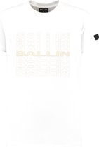 Ballin Amsterdam - Jongens Slim fit T-shirts Crewneck SS - White - Maat 16