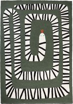 OKAPI - Vloerkleed - Groen - 160 x 230 cm - Wol