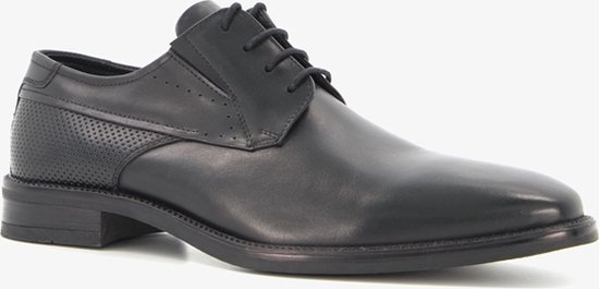 Chaussures à lacets en cuir Van Beers pour hommes noir - Taille 42