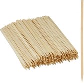 Merkloos XXL Bamboe Stokjes - Bamboe Vleespennen - 30 cm - 25 stuks