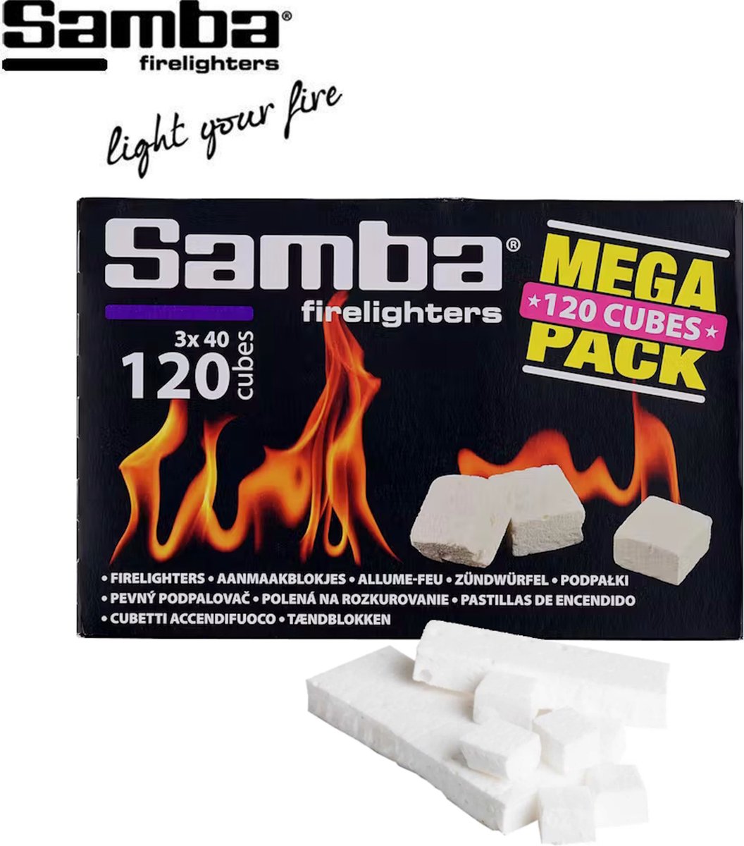 Samba Samba Witte Kerosine Aanmaakblokjes - afbeelding 4
