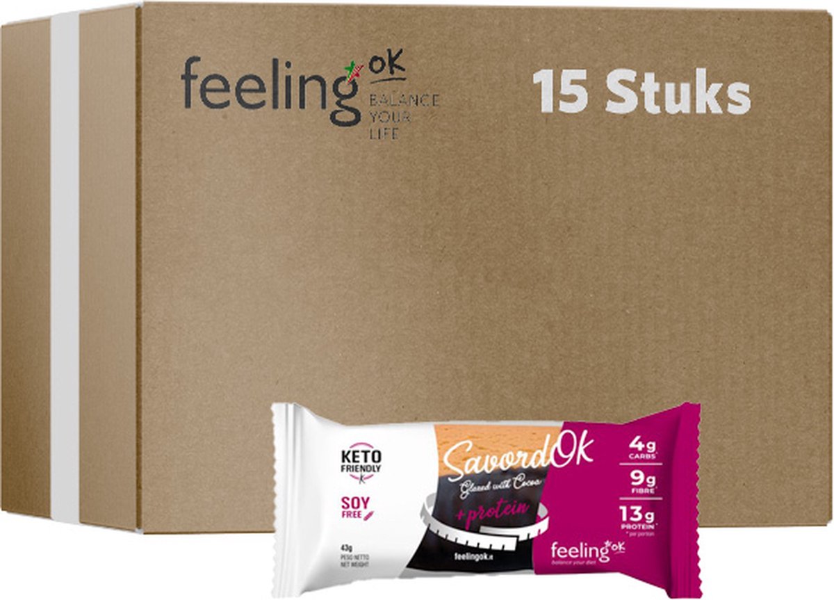 Feeling OK Savoiardo Glassato - Orange Chocolade - Voordeelpakket - 15 x 43 gram