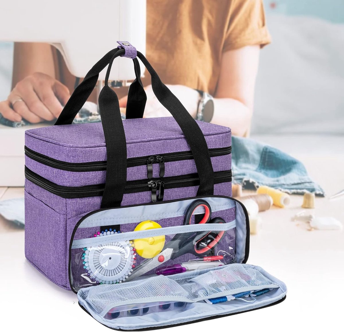 Sacs à Cordon Pour Chaussures De Ballet - Lot De 2 - Violet, 13x27 Cm - Rangement Danse Pratique