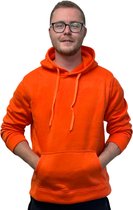 Oranje Hoodie Unisex - Heren / Dames Trui - Oranje Koningsdag Hoodie met Capuchon - Normal Fit - Maat L